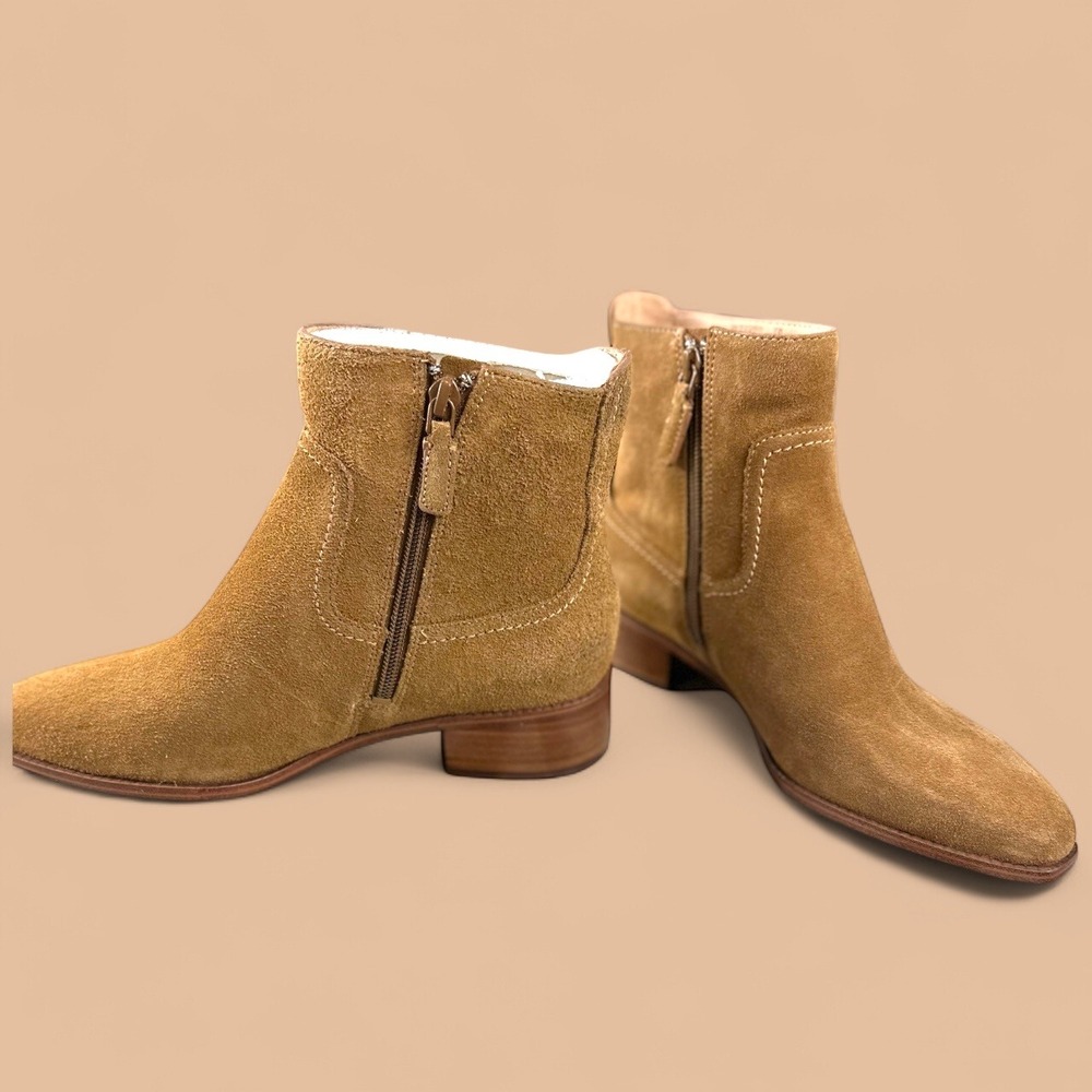 Cole Haan Grand Ambition Suede Leather Side Zip Ankle‎ Boots - Women's 7B